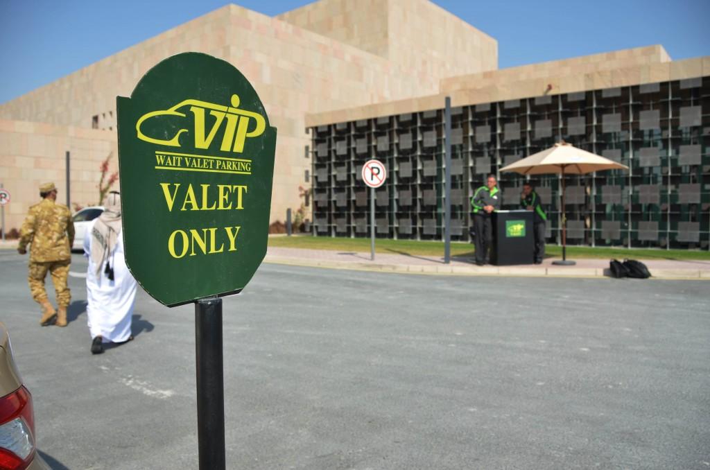 Valet Parking outside the newly opened QF Care Clinic in HBKU Student CenterPhoto by Paulo Fugen