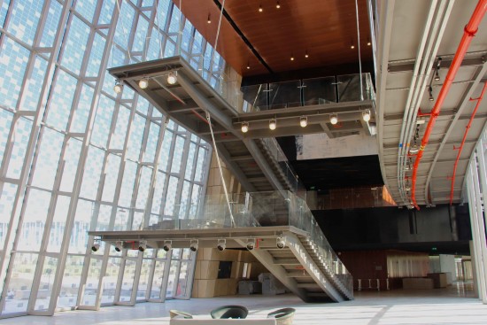 Interior of the new building facility.