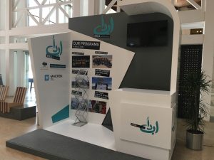 EBDA booth at HBKU Student Center [Photo: Shakeeb Asrar]