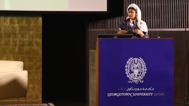 Hatoon Al Fassi at SFS-Q, by Sana Hussain